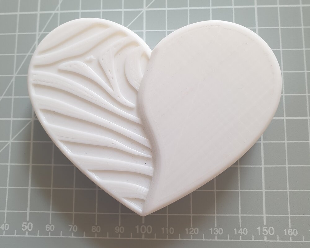 Zebra Print Heart Mould