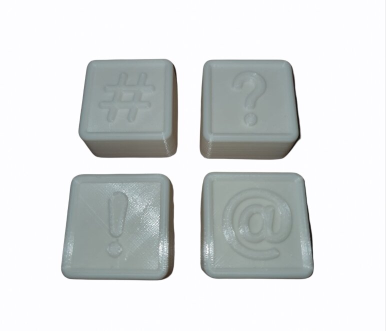 Mini Symbol Set Moulds (4 Total) Bits & Bombs