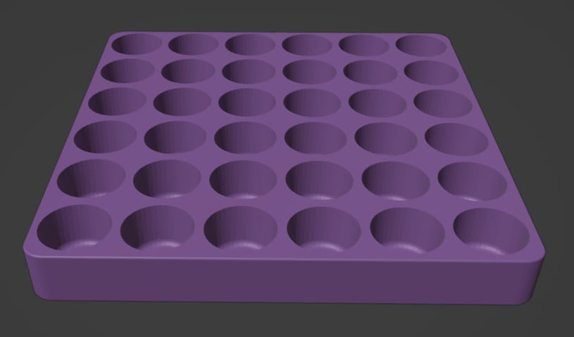 3d Printed Mini Puck Tray 15mm