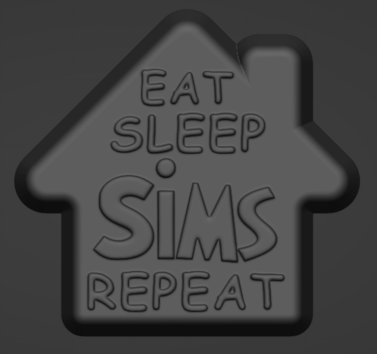 Eat Sleep Sims Repeat Mould