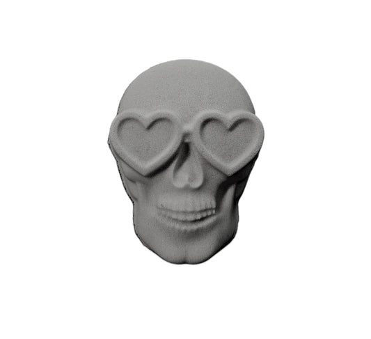 Skull With Glasses Mould