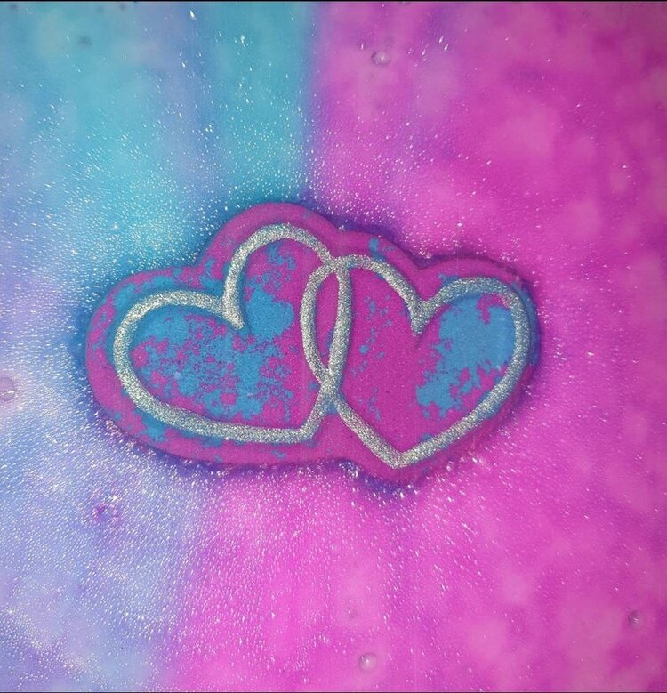 Linked Heart Bath Bomb Mould