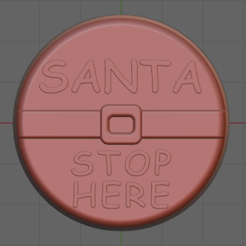 Mini Santa Stop Here Mould