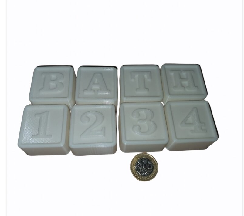 Mini alphabet and numbers mould set (34 total)